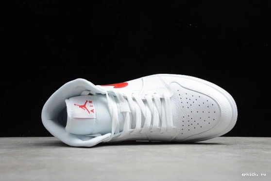 Rep EP BQ6472-106 University Jordan (W) BQ6472-106 White Mid Red 1 0104